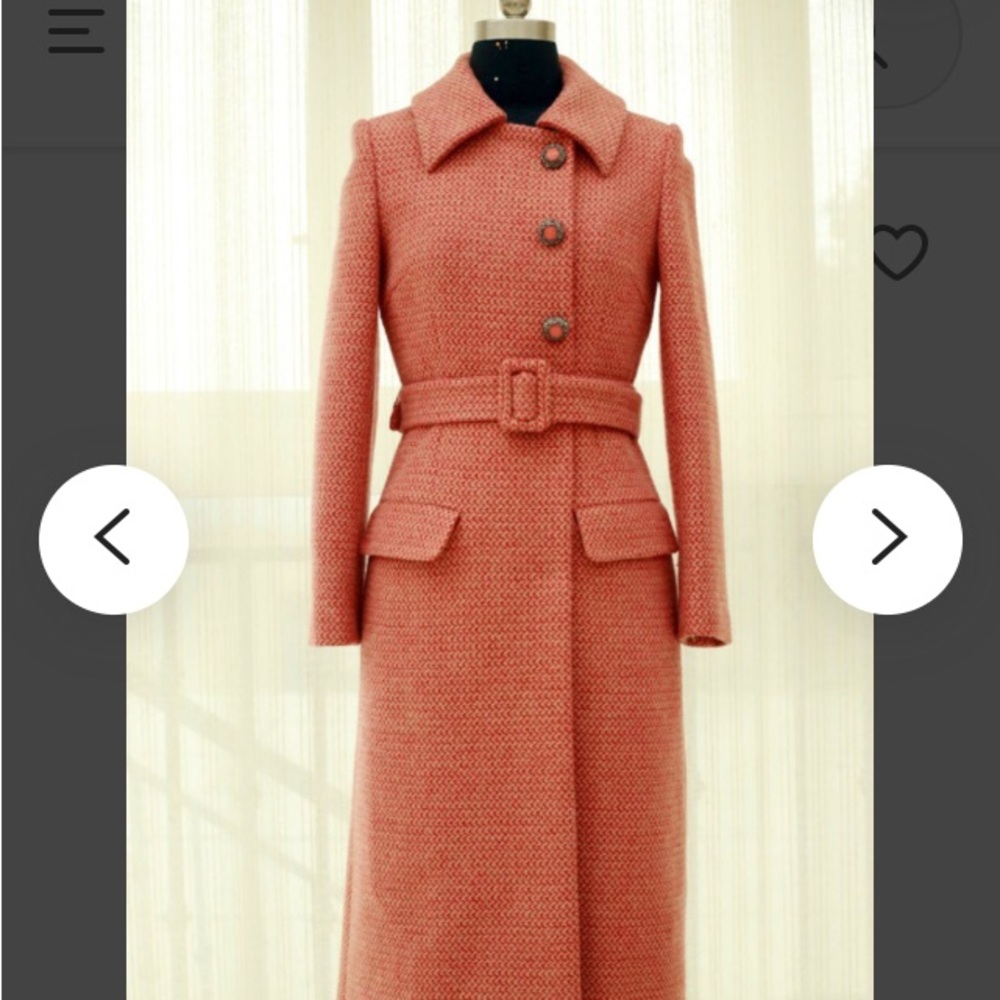 Wicked-inspired, New, Pink, Retro-Style, Exquisite Coat, 80% Wool!